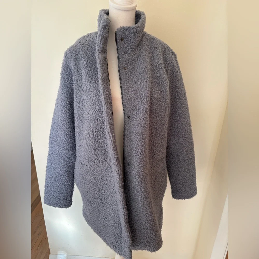 Small Rafaella Blue Teddy Coat